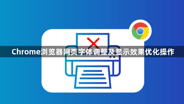 Chrome浏览器网页字体调整及显示效果优化操作1