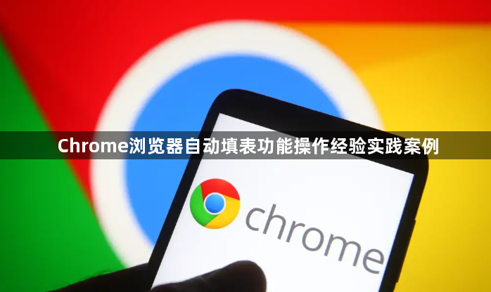 Chrome浏览器自动填表功能操作经验实践案例1