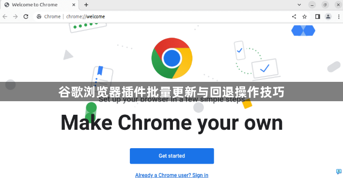谷歌浏览器插件批量更新与回退操作技巧1