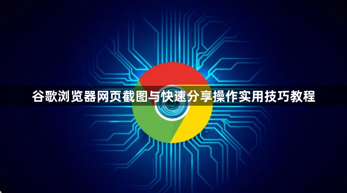 谷歌浏览器网页截图与快速分享操作实用技巧教程1