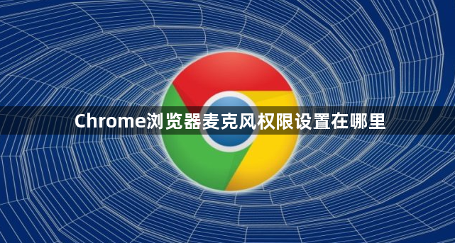 Chrome浏览器麦克风权限设置在哪里1