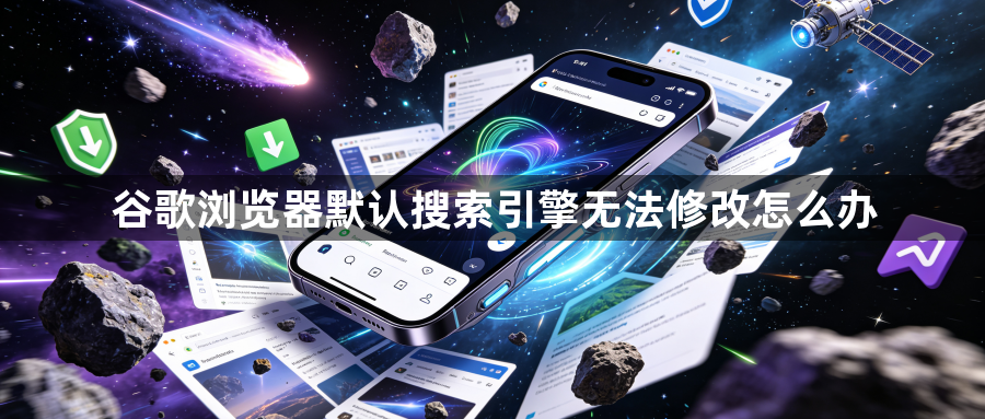 谷歌浏览器默认搜索引擎无法修改怎么办1