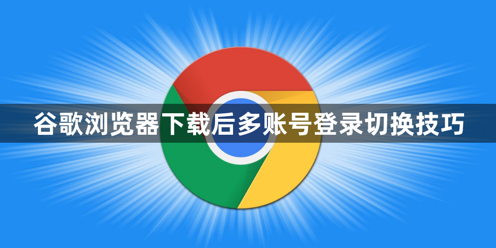 谷歌浏览器下载后多账号登录切换技巧1