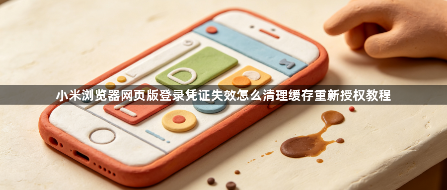 小米浏览器网页版登录凭证失效怎么清理缓存重新授权教程1