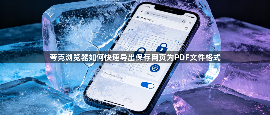 夸克浏览器如何快速导出保存网页为PDF文件格式1