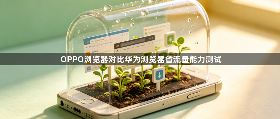 OPPO浏览器对比华为浏览器省流量能力测试1