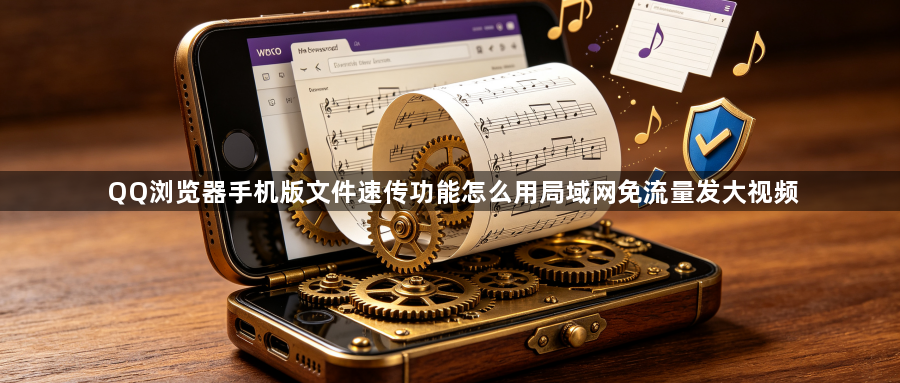 QQ浏览器手机版文件速传功能怎么用局域网免流量发大视频1