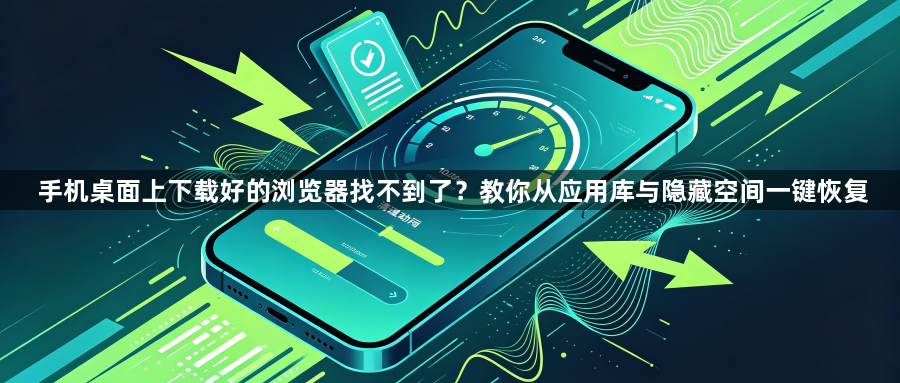 手机桌面上下载好的浏览器找不到了?教你从应用库与隐藏空间一键恢复1