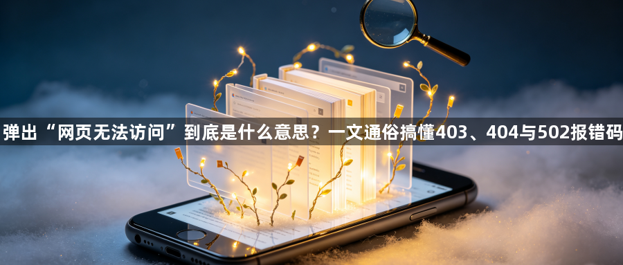 弹出“网页无法访问”到底是什么意思？一文通俗搞懂403、404与502报错码1