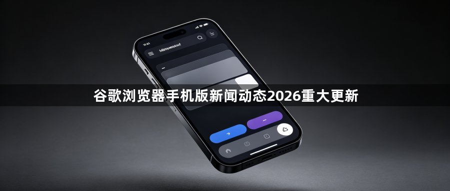 谷歌浏览器手机版新闻动态2026重大更新1