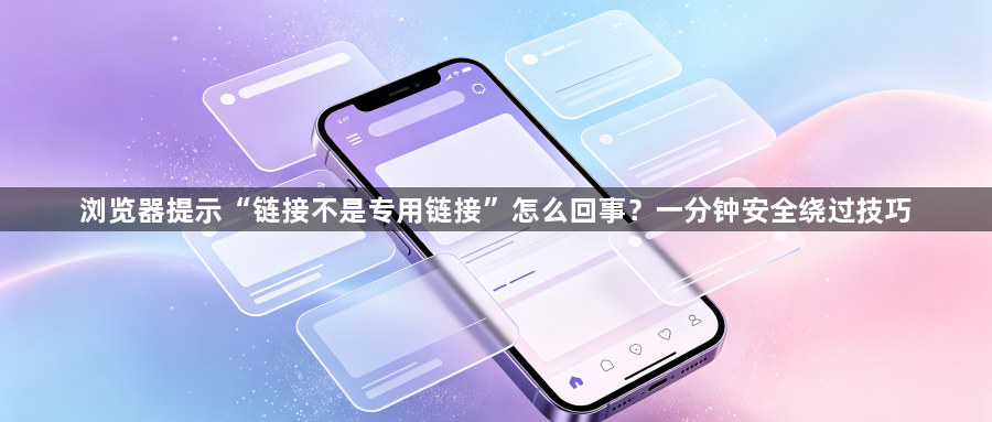 浏览器提示“链接不是专用链接”怎么回事？一分钟安全绕过技巧1