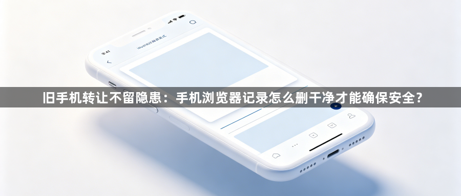 旧手机转让不留隐患：手机浏览器记录怎么删干净才能确保安全？1