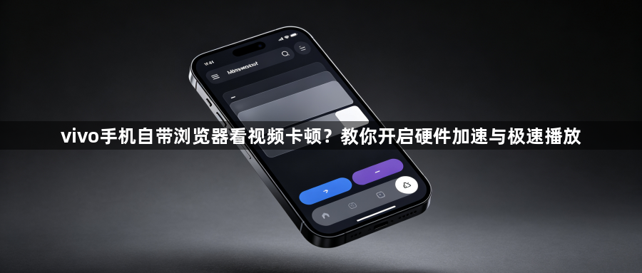 vivo手机自带浏览器看视频卡顿?教你开启硬件加速与极速播放1