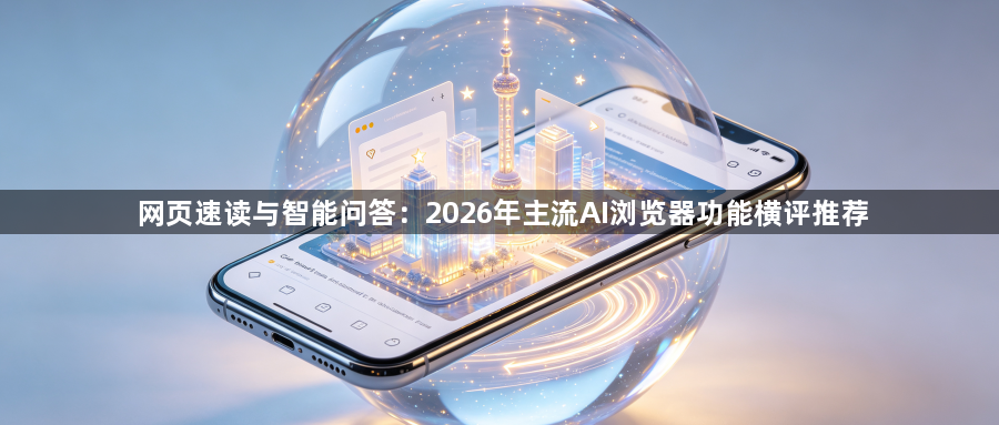 网页速读与智能问答：2026年主流AI浏览器功能横评推荐1