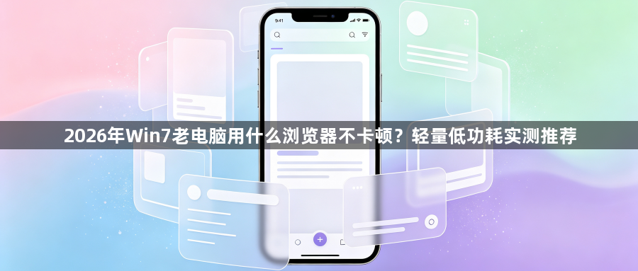 2026年Win7老电脑用什么浏览器不卡顿？轻量低功耗实测推荐1
