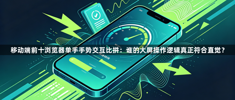 移动端前十浏览器单手手势交互比拼：谁的大屏操作逻辑真正符合直觉？1