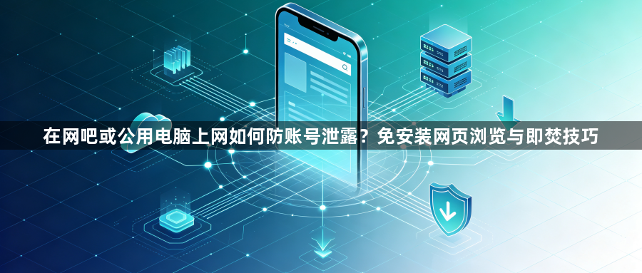 在网吧或公用电脑上网如何防账号泄露？免安装网页浏览与即焚技巧1