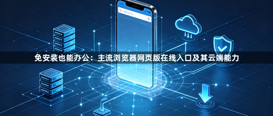 免安装也能办公：主流浏览器网页版在线入口及其云端能力1