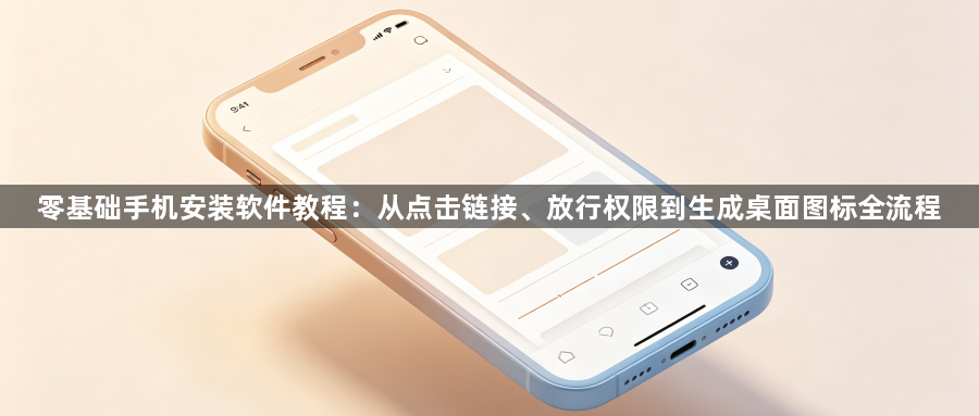 零基础手机安装软件教程:从点击链接、放行权限到生成桌面图标全流程1