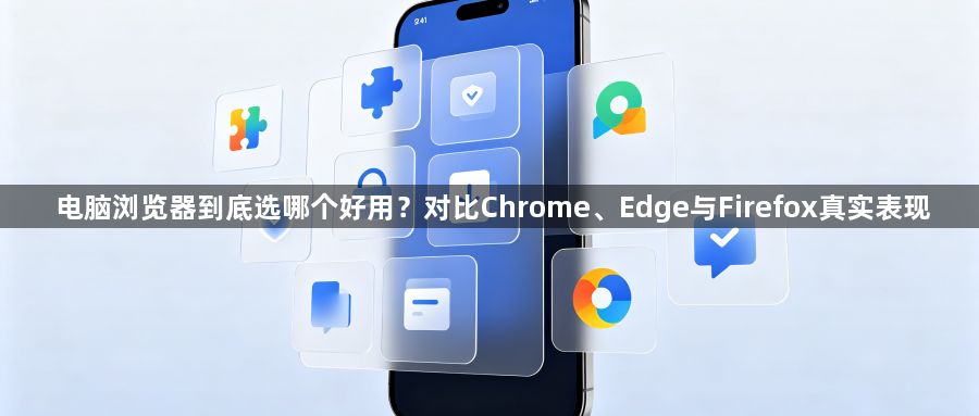 电脑浏览器到底选哪个好用?对比Chrome、Edge与Firefox真实表现1
