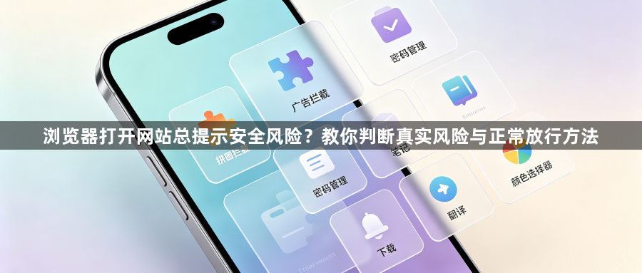 浏览器打开网站总提示安全风险?教你判断真实风险与正常放行方法1